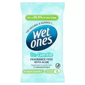 Wet Ones Be Gentle Biodegradable 12Pk Wipes