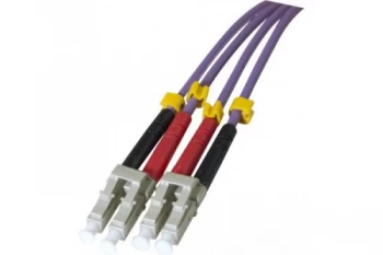 Fiber Duplex Patch Cord Om3 50/125 Lc/lc Purple- 10 M