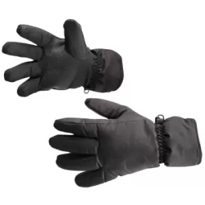 GL10BKR - sz 0 Waterproof Ski Glove - Black - Black - Portwest