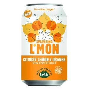Volvic LMon Sparkling Lemon and Orange 330ml Pack of 12 145921