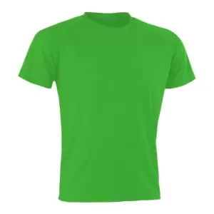 Spiro Mens Aircool T-Shirt (XXS) (Flo Green)