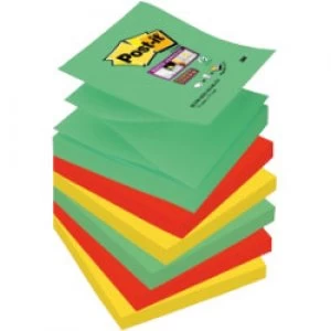 Post it Sticky Notes 76 x 76mm Assorted 6 Pieces of 90 Sheets