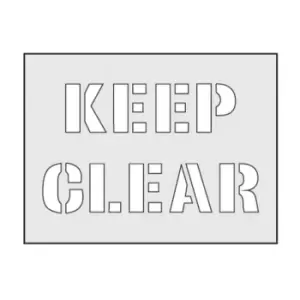 Keep Clear Stencil (190 x 300mm)