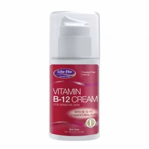 Life-Flo Vitamin B-12 Cream For Sensitive Skin Soothes & Moisturizes Fragrance-Free 4oz