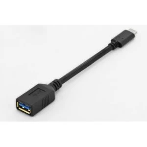 ASSMANN Electronic 0.15m USB C - A USB cable 3.2 Gen 2 (3.1 Gen 2) USB A Black