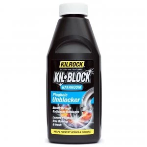 Kilrock Kil-Block Bathroom Plughole Unblocker - 500ml