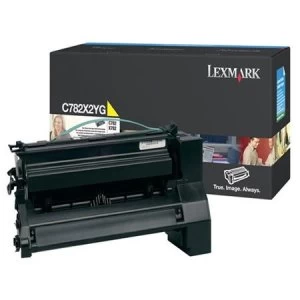 Lexmark C782X2YG Yellow Laser Toner Ink Cartridge