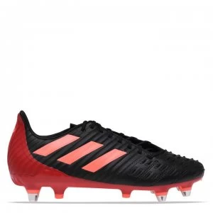 adidas Predator Malice Control Mens Rugby Boots - Black/Red