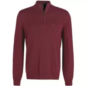 Barbour Avoch Half Zip Sweatshirt - Red