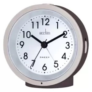 Acctim CK6073 Caleb Smartlite Sweep Alarm Clock Soot