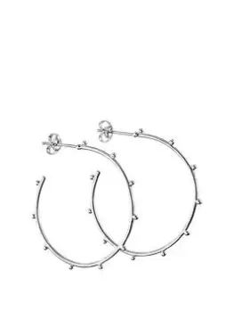 The Love Silver Collection Sterling Silver Statement Hoop Earrings
