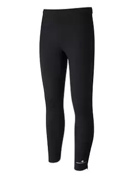 Ronhill Core Running Tights - Black/White, Size XL, Men
