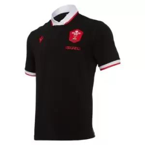 Macron Wales Alternate Classic Rugby Shirt 2020 2021 - Black