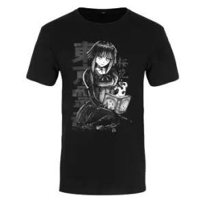 Tokyo Spirit Mens Oka Monochrome T-Shirt (XXL) (Black)