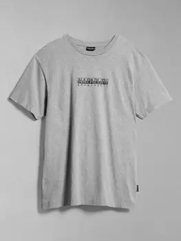 Napapijri S-Box Short Sleeve T-Shirt - Grey Melange