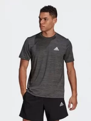 adidas Aeroready Designed To Move Sport Stretch T-Shirt, Navy, Size L, Men