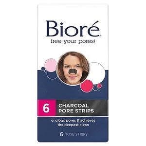 Biore Charcoal Pore Strips 6ct