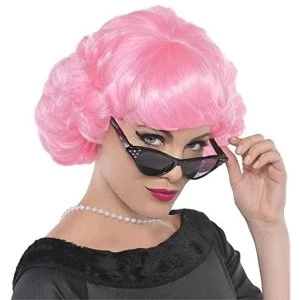 Amscan Grease Frenchy Pink Wig