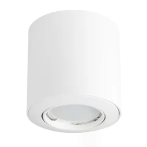 4 x Surface Non-Fire Rated Mounted Tiltable Downlights in White