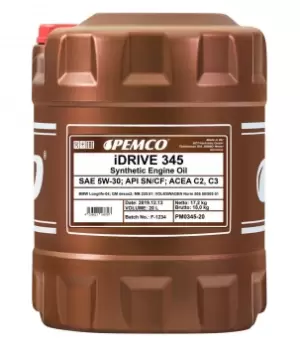 PEMCO Engine oil VW,AUDI,MERCEDES-BENZ PM0345-20 Motor oil,Oil