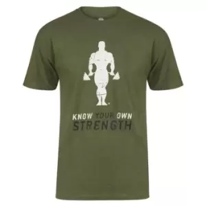 Golds Gym T Shirt Mens - Green
