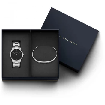 Daniel Wellington Black And Silver 'Iconic Link' Watch - DW00500873