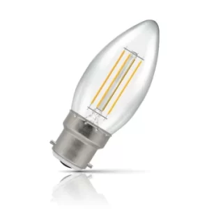 Crompton Candle LED Light Bulb Dimmable B22 5W (40W Eqv) Warm White Clear