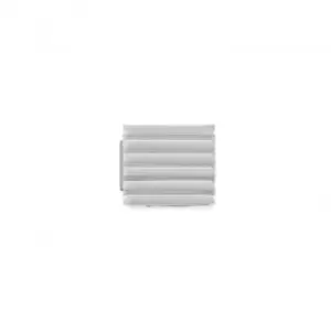 Classic Glam Steel Small Stripes Link Charm 230107/07