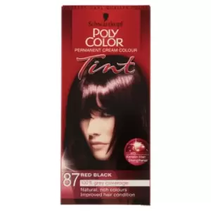 Schwarzkopf Poly Color Red Black 87 Permanent Hair Dye - wilko