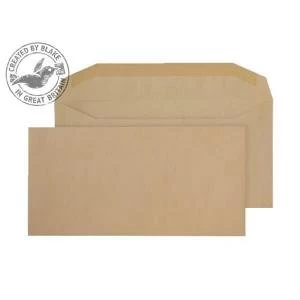 Blake Purely Everyday DL 80gm2 Gummed Wallet Envelopes Manilla Pack of