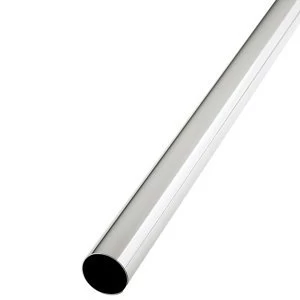 Colorail Chrome-plated Steel Round Tube (L)1.83m (Dia)32mm