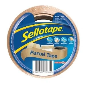Sellotape Brown Parcel Tape 48mmx50m Pack of 8 1760686