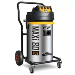 Maxi 110V 2400W H Class 80L Dust Extractor + Filter Shaker