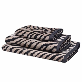 Biba Zebra Bath Towel - Black