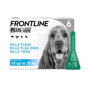Frontline Plus Spot on Flea Treatment Medium Dog - 6 pipettes