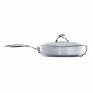 Circulon Steel Shield Stainless Steel Non-Stick 30cm Saute Pan with Glass Lid