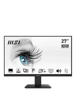 Msi Pro Mp273Qv 27" Quad Hd, 75Hz, Adaptive-Sync Flat Monitor With Built-In-Speakers