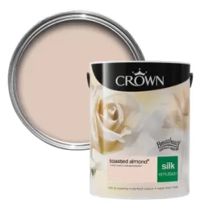 Crown Breatheasy Toasted Almond Silk Emulsion Paint 5L