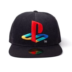 Sony - Logo Denim Unisex Snapback Cap - Black