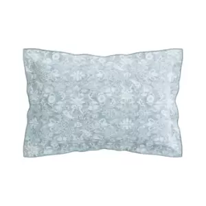 Bedeck of Belfast Saja BCI Cotton Sateen Oxford Pillowcase - Blue