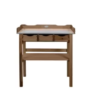 Esscherts Garden NG112 Potting Table With Drawers - Brown