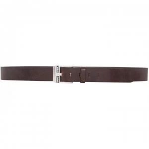Diesel Bluestar Leather Belt - Dark Brown