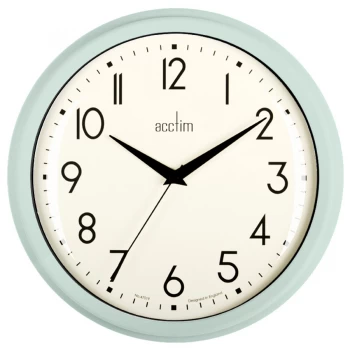 Acctim Elodie Retro Wall Clock - Mint
