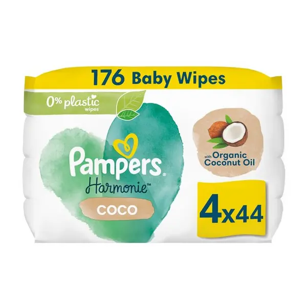 Pampers Harmonie Coco 4x44 Baby Wipes