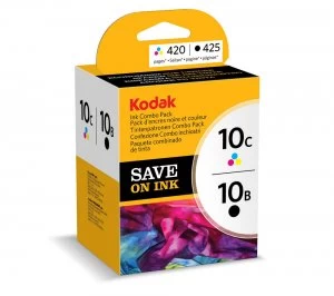 Kodak 10C Tri Colour and 10B Black Ink Cartridge