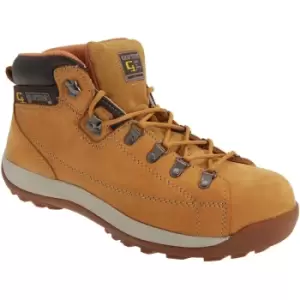 Grafters Mens Lace To Toe Modern Safety Toe Cap Ankle Boots (48 EUR) (Honey) - Honey