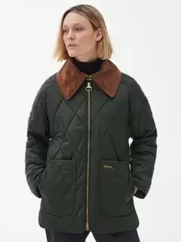Barbour Barbour Woodhall Quilted Jacket - Green, Size 16, Women