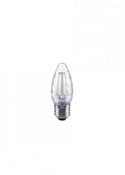 Integral Candle Filament Twisted Omni Lamp E27 2W 23W 2700K 230lm Non-Dimmable 300 deg Beam Angle