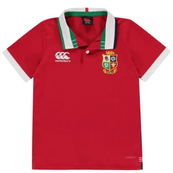 Canterbury British and Irish Lions Short Sleeve Classic Shirt 2021 Junior - TANGO RED