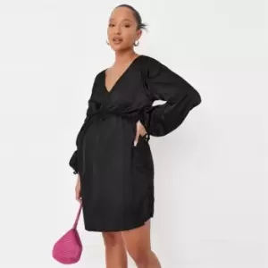 Missguided Channel Sleeve Mini Dress - Black